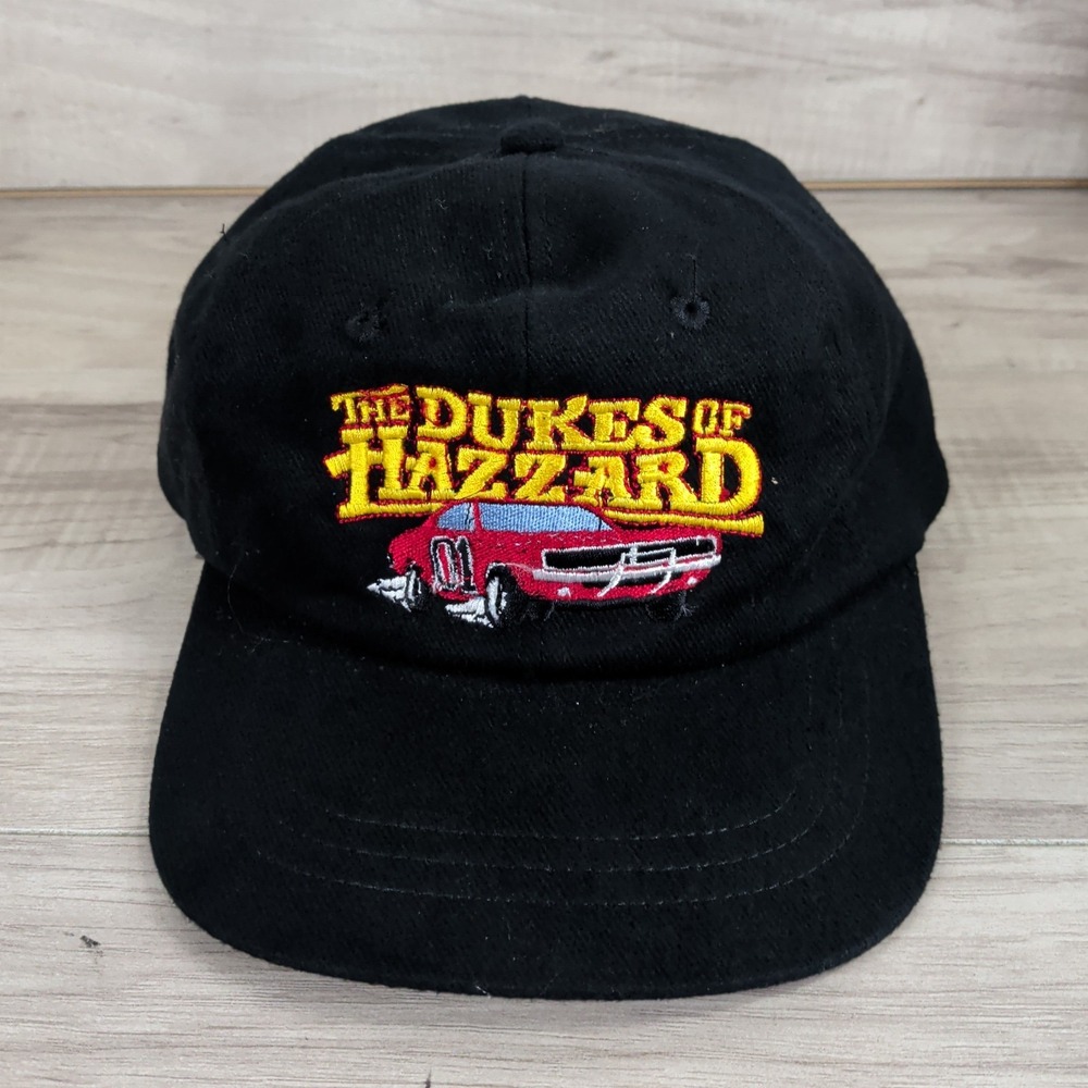 The Dukes Of Hazzard Snap Back Trucker Black Hat The General LEE Adjustable